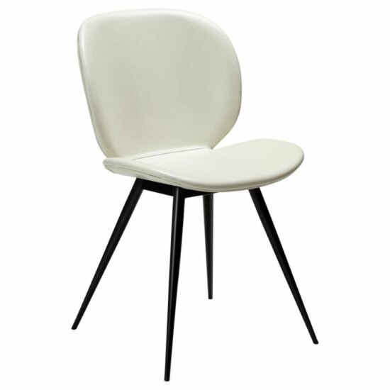​​​​​Dan-Form Bílá koženková jídelní židle DAN-FORM Cloud