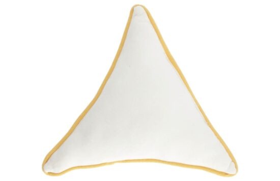 Bílý trojúhelníkový povlak na polštář Kave Home Fresia