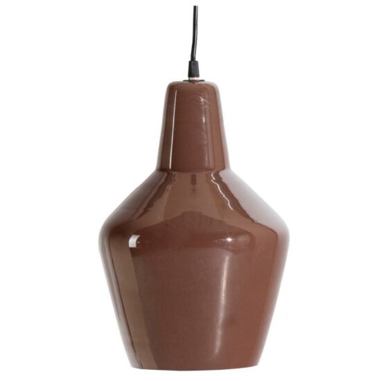 Hoorns Hnědá závěsná keramická lampa Benson 22 cm