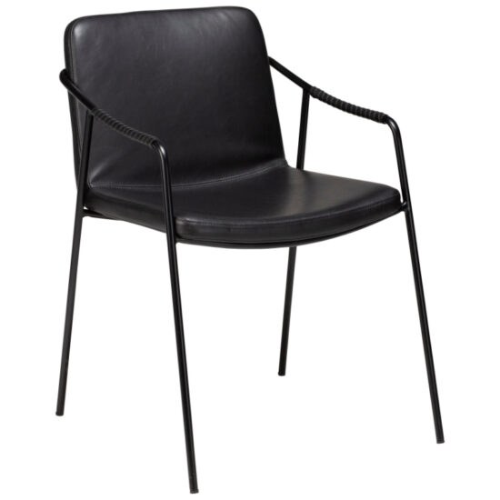 ​​​​​Dan-Form Černá koženková jídelní židle DAN-FORM Boto