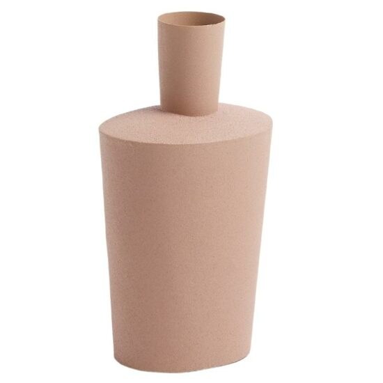 Růžová kovová váza Kave Home Fernell 25 cm
