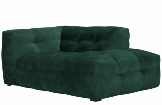 Lahvově zelená sametová lenoška Windsor & Co Vesta 170 cm