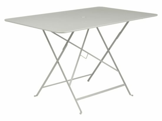 Světle šedý kovový skládací stůl Fermob Bistro 117 x 77 cm