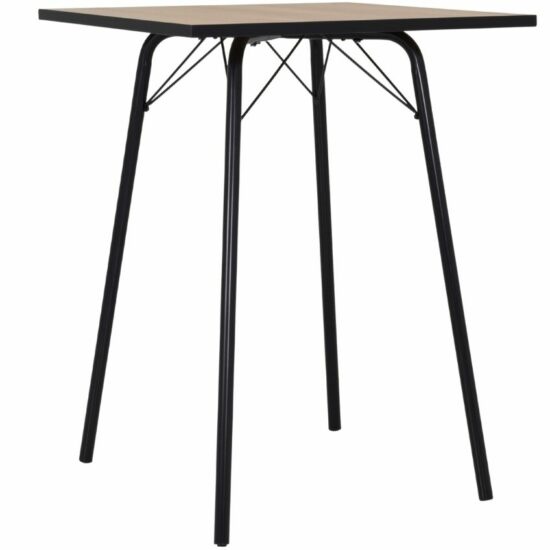 Dubový barový stůl Tenzo Flow 105 cm s kovovou podnoží