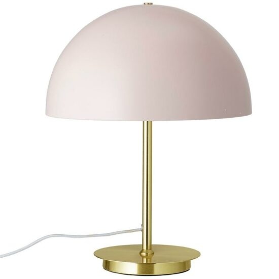 Růžová kovová stolní lampa Bloomingville Yulanda 44 cm
