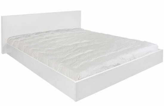 Bílá dvoulůžková postel TEMAHOME Float 180 x 200 cm s roštem