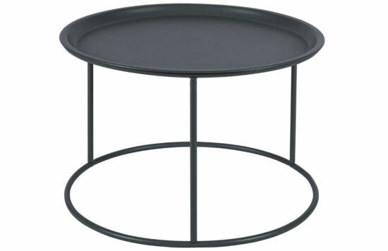 Hoorns Tmavě šedý kovový konferenční stolek Select 56 cm
