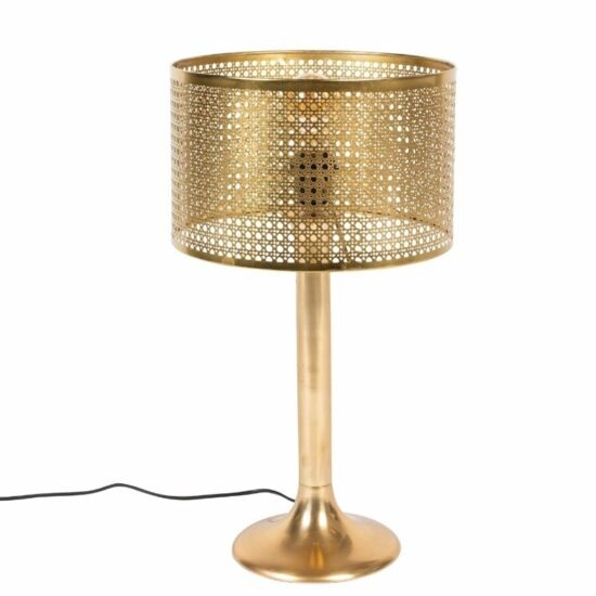 Zlatá kovová stolní lampa DUTCHBONE BARUN
