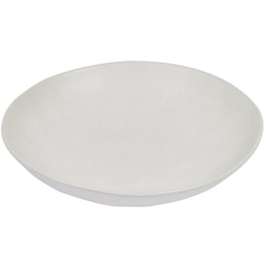 Bílý porcelánový hluboký talíř Kave Home Ryba 21 cm