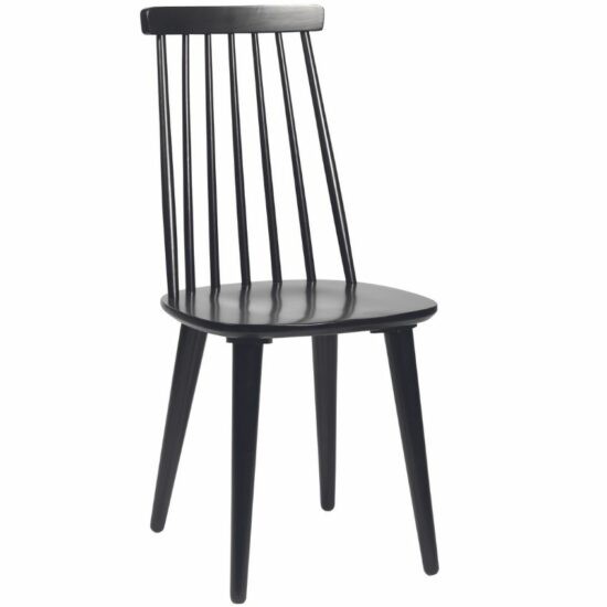 Černá dřevěná jídelní židle ROWICO LOTTA