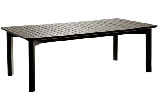 Černý jasanový zahradní stůl Poom Carbo 218 x 116 cm