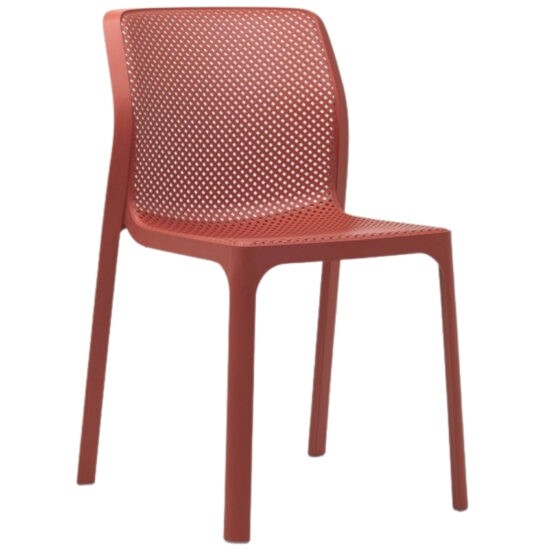 Nardi Červená plastová zahradní židle Bit