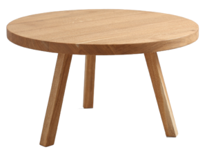 Nordic Design Přírodní masivní konferenční stolek Tre Ø 80 cm