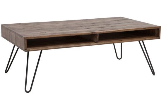 Moebel Living Masivní akátový konferenční stolek Remus 110x60 cm