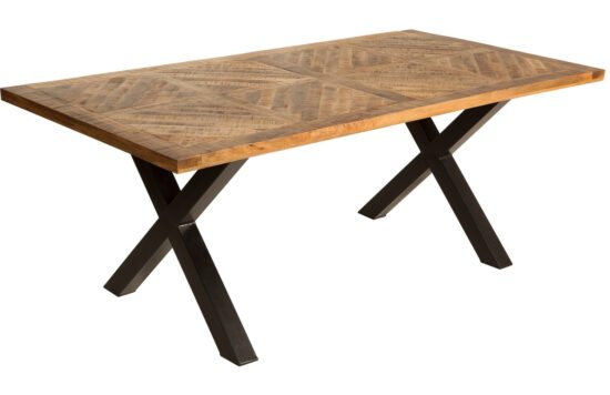 Moebel Living Masivní mangový jídelní stůl Bernard 160x90 cm