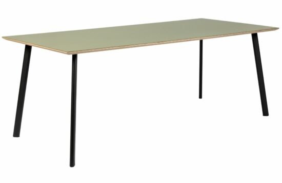 Zelený obdélníkový jídelní stůl Banne Oval 230 x 100 cm