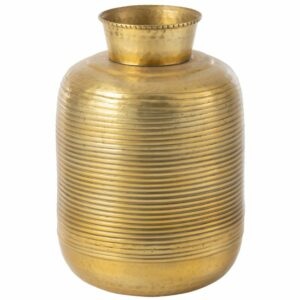 Zlatá kovová váza J-line Ringot 45 cm