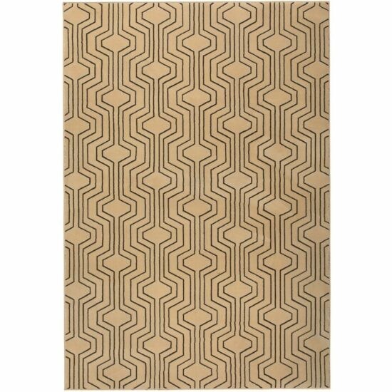 Béžový vzorovaný koberec Bold Monkey Swinging Lines 160x230 cm