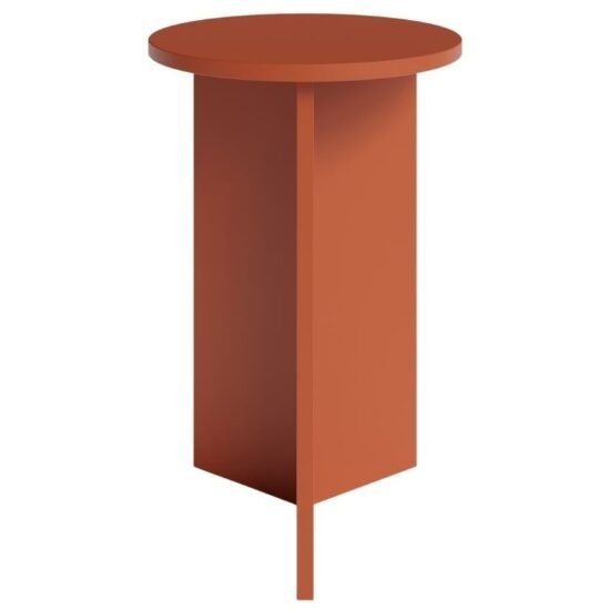Červený vysoký kulatý odkládací stolek MOJO MINIMAL 39