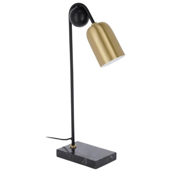 Zlatá kovová stolní lampa Kave Home Natsumi