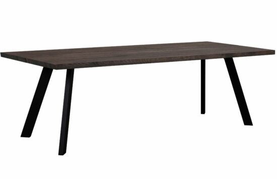 Tmavě hnědý dubový jídelní stůl ROWICO FRED 240 x 100 cm