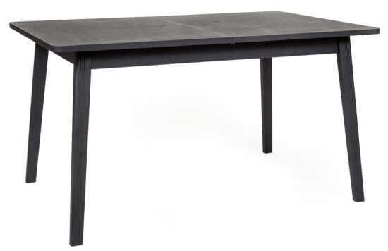 Černý dubový rozkládací jídelní stůl Woodman Skagen 140/180x90 cm