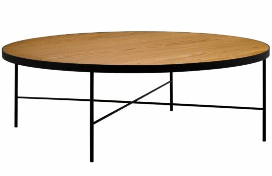 Dubový konferenční stolek MICADONI STEPPE 90 cm