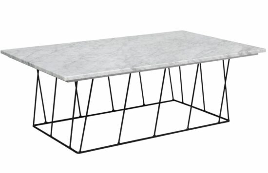 Bílý mramorový konferenční stolek TEMAHOME Helix 120 x 76 cm