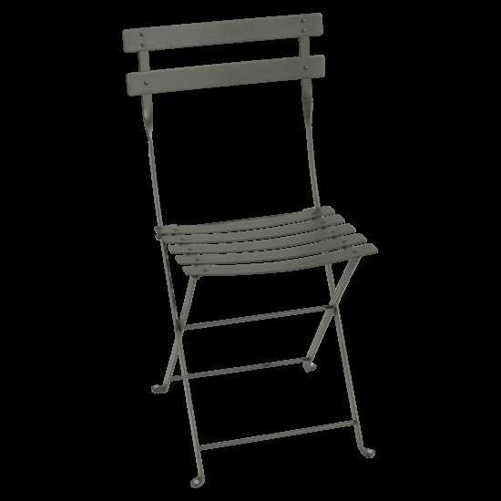 Šedozelená kovová skládací židle Fermob Bistro