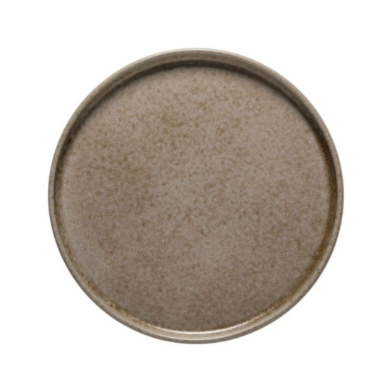 Hnědý kameninový talíř COSTA NOVA REDONDA 21 cm