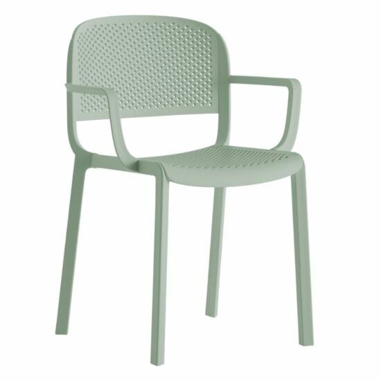 Pedrali Zelená plastová jídelní židle Dome 266