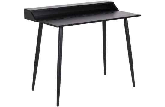 Scandi Černý jasanový pracovní stůl Jimmy 100 x 55 cm
