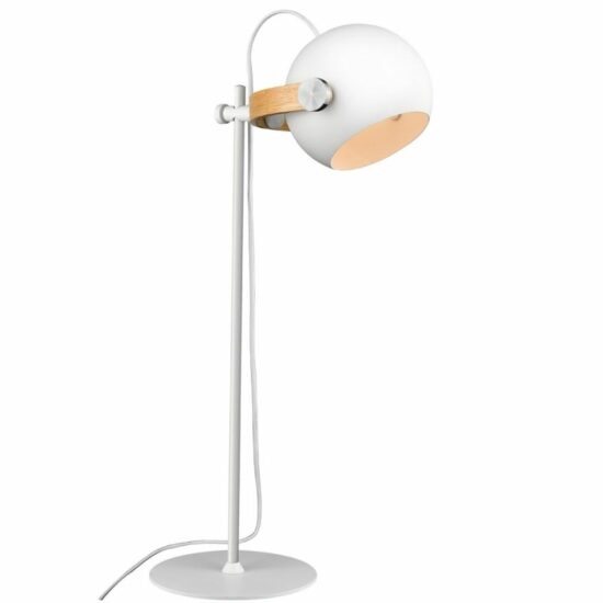 Bílá kovová stolní lampa Halo Design DC