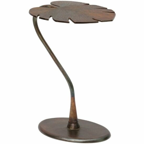 Hoorns Mosazný odkládací stolek Rhys 42 x 35 cm