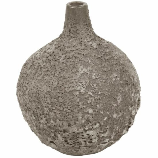 Šedá keramická váza Kave Home Amaranta II. 20 cm