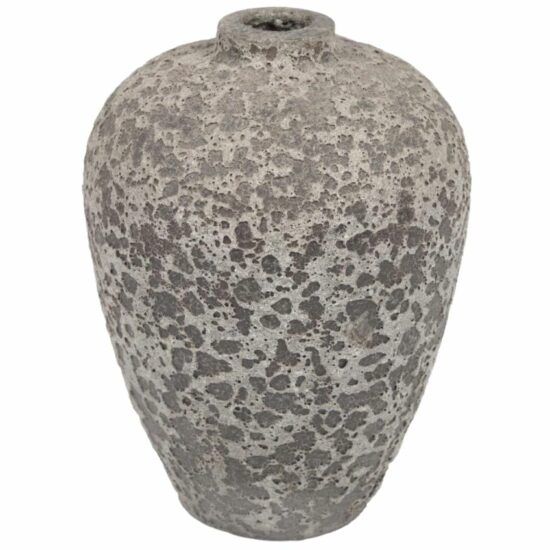 Šedá keramická váza Kave Home Amaranta 20 cm