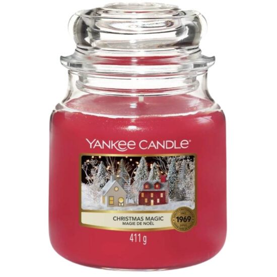 Střední vonná svíčka Yankee Candle Christmas Magic