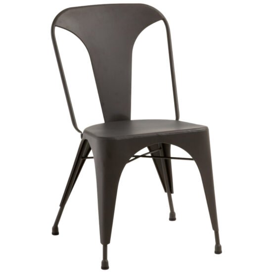 Černá kovová jídelní židle Kave Home Malira