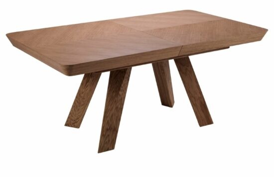 Hnědý dubový rozkládací jídelní stůl Windsor & Co Njal 100 x 180-380 cm