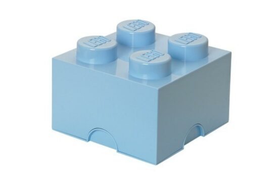 Světle modrý úložný box LEGO® Smart 25 x 25 cm