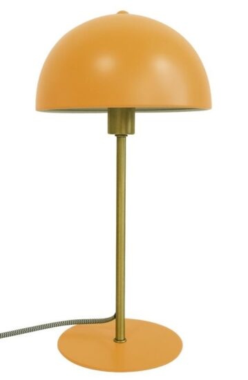 Time for home Okrově žlutá kovová stolní lampa Lacy