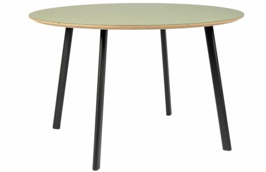 Zelený kulatý  jídelní stůl Banne Oval 120 cm