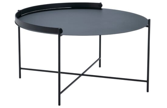 Černý kovový konferenční stolek HOUE Edge 76 cm