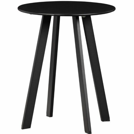 Hoorns Černý kovový odkládací stolek Axl 40 cm