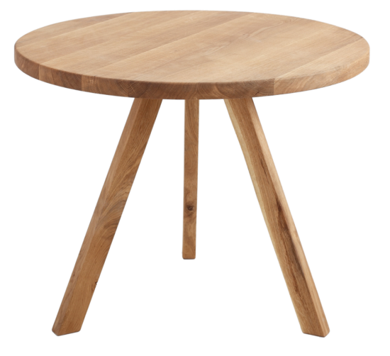Nordic Design Přírodní masivní jídelní stůl Tree 90 cm