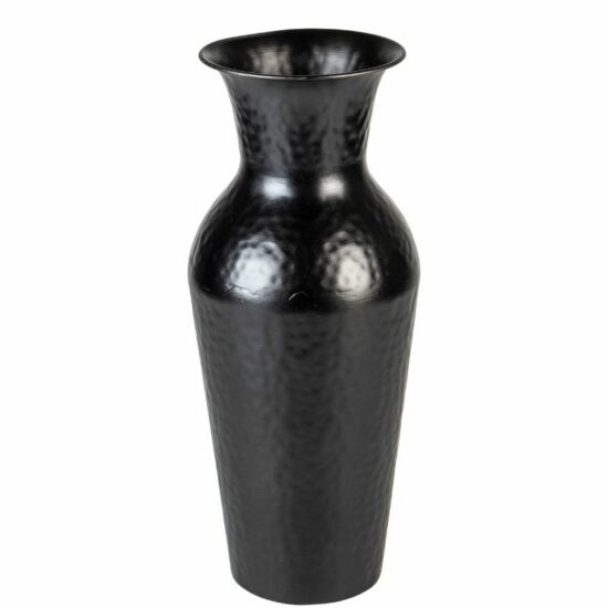 White Label Černá váza WLL DUNJA 40 cm