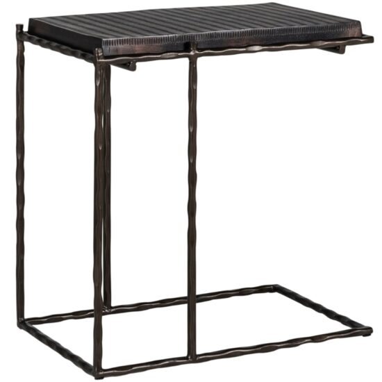 Černý kovový konferenční stolek Richmond Ventana 58 x 38 cm