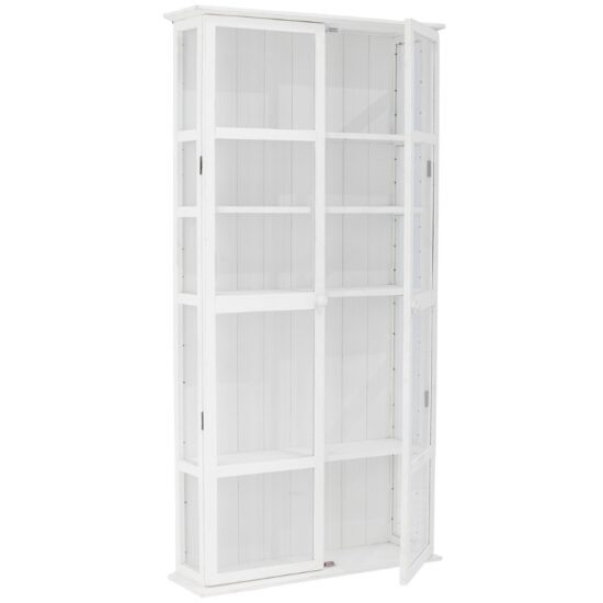 Bílá dřevěná vitrína Bloomingville Wila 80 x 22 cm