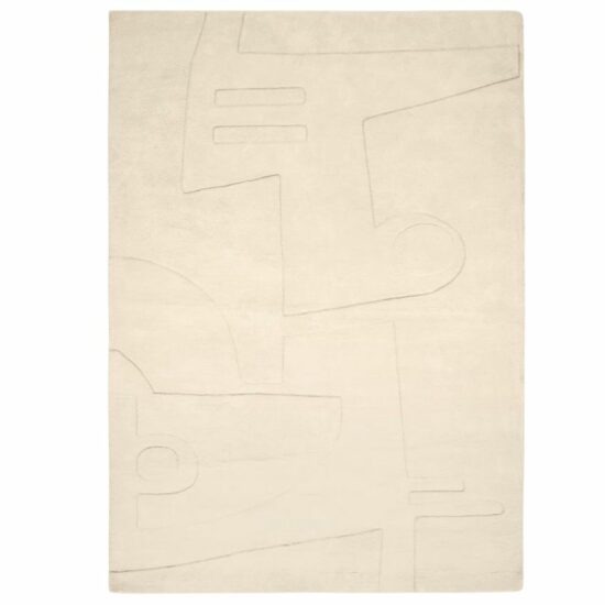 Bílý bavlněný koberec Kave Home Enriqueta 160 x 230 cm