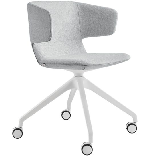 LD Seating ® Šedá konferenční židle FLEXI P-F95